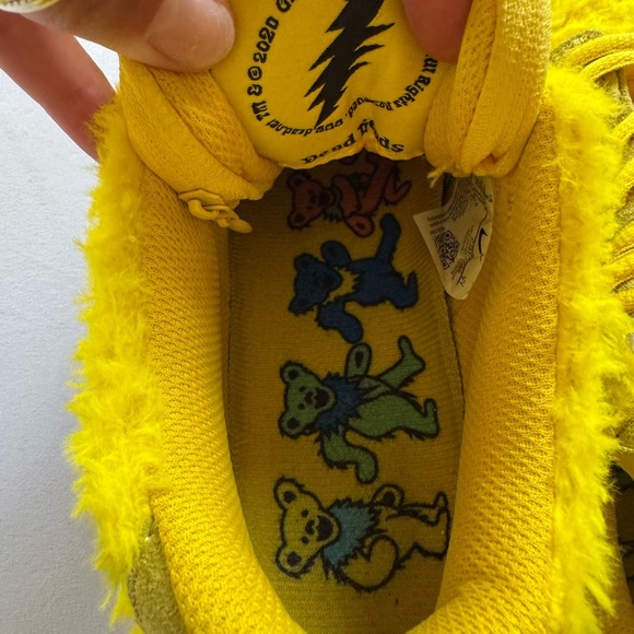Nike Sb Dunk Low Grateful Dead Bears Opti Yellow  Size 8 - Picture 4 of 9